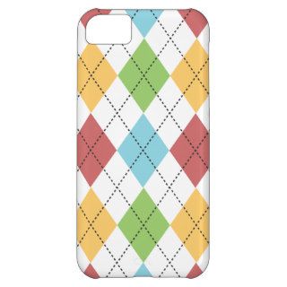 Retro Argyle Trendy Multi Color Fun iPhone 5C Cases