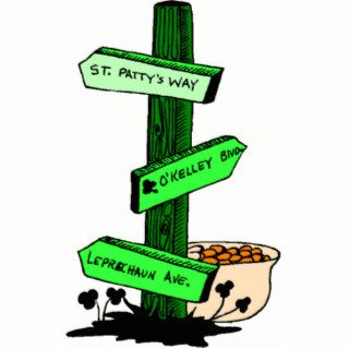 Funny St. Patrick’s Day Sign Post Photo Sculpture