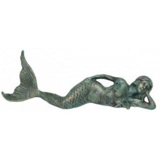 Seaworn Cast Iron Laying Mermaid 26"   Nautical Decor   Nautical Home Decoration Toys & Games