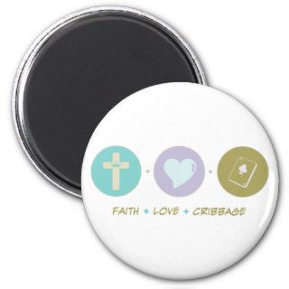Faith Love Cribbage Magnet