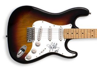 Jimmy Fallon Autographed Signed Guitar & Proof Dual COA GAI   Signed Guitars Entertainment Collectibles