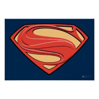 Man Of Steel Detailed Logo Posters
