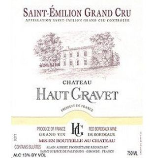 Chateau Haut gravet St. Emilion Grand Cru 2009 750ML Wine