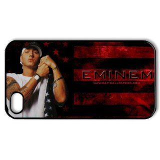 DIYCase Singer Series Eminem   New Hard Back Phone Case for Iphone 4 4S 4G   Black Case Customize Your Own   138580 Cell Phones & Accessories