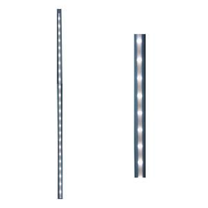Deck Impressions 26 in. White Linear Lighted Baluster (2 Pack) 90064 126PBL WT