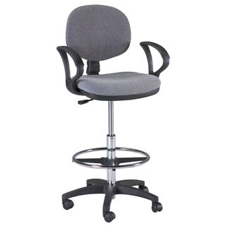 Offex Grey Ergonomic Adjustable Office Chair Offex Commercial Stools