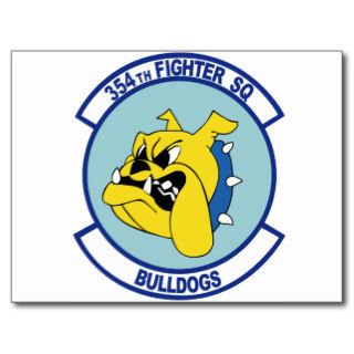 354th Fighter Squadron Bulldogs Postcard