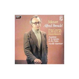 Mozart Alfred Brendel Piano Concertos K. 450 & K. 467 Klavierkonzerte Academy of St. Martin in the fields Neville Marriner Music