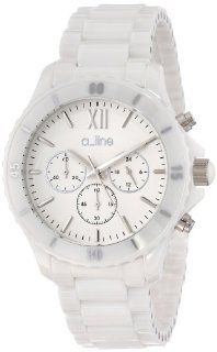 a_line Women's AL 20042 WWWSR Ceramic Chronograph White Dial White Watch A Line Watches