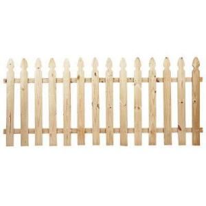 42 in. x 8 ft. Pressure Treated Pine French Gothic Fence Panel 0360850