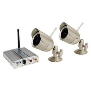 First Alert Wireless 380 TVL 2 Analog Indoor/Outdoor Surveillance Cameras and Receiver A 560