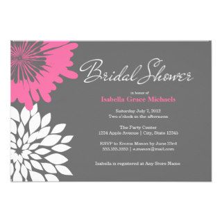 3.5 x 5 Bridal Flowers  Bridal Shower Invite