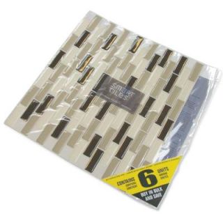 Smart Tiles 9.13 in. x 10.25 in. Peel and Stick Murano Dune Mosaik (6 Pack) SM1035 6