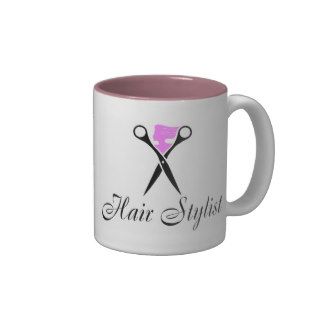 Hair Stylist (Scissors/Pink) Coffee Mugs