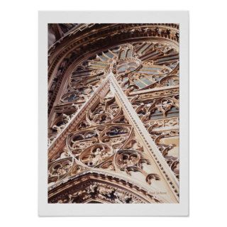 "Allure" Church Architecture Watercolor Poster