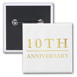 Stylish 10th Wedding Anniversary Gifts Buttons
