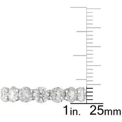 Miadora 18k White Gold 5ct TDW Certified Diamond Full Eternity Ring (G H, I1 I2) Miadora Women's Wedding Bands