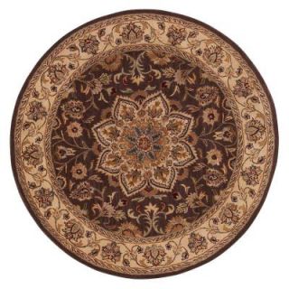 Home Decorators Collection Earley Brown/Ivory 7 ft. 9 in. Round Area Rug 7108235820