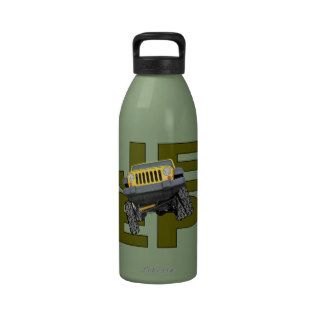 Square JEEP Reusable Water Bottle