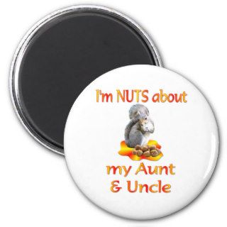 Nuts about Aunt & Uncle Refrigerator Magnets