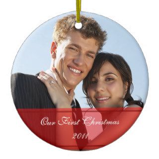 KRW Our First Christmas Together Custom Ornament