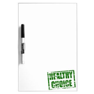Healthy choice green rubber stamp effect Dry Erase whiteboards