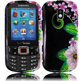 Samsung Intensity III U485 Design Cover   Green Flower Cell Phones & Accessories