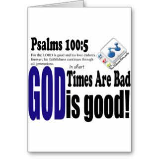 Psalms 1005 GOD is good Cards