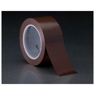 3M 471 Vinyl Rubber Adhesive Tape, 170 Degree F Performance Temperature, 5.2 mil Thick, 36 yds Length x 2" Width, Brown Adhesive Tapes