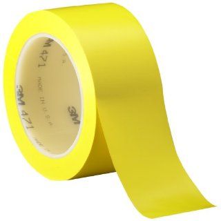 3M Vinyl Tape 471 Yellow, 2 in x 36 yd, Conveniently Packaged (Pack of 1)