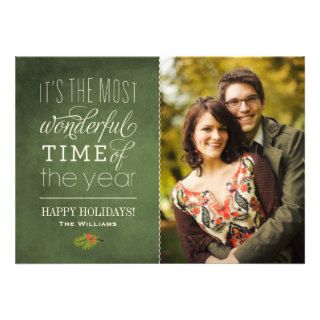 Holiday Photo Cards  The Most Wonderful Time