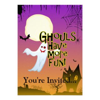 Ghouls Have More Fun, Funny Halloween Invite