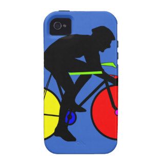 Multi coloured bicycle bike t shirt vibe iPhone 4 cover