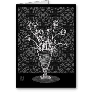 Ranunculus in Vase Get Well Soon Greeting Card