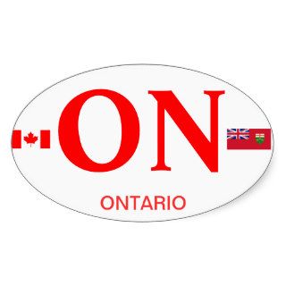 Ontario* Euro style Oval Stkcer Oval Stickers