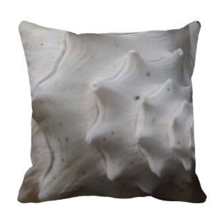 shell almost solid white cream tan gray pillow