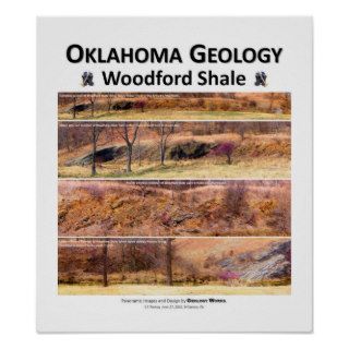 Oklahoma Geology II   Woodford Shale Early Spring Poster