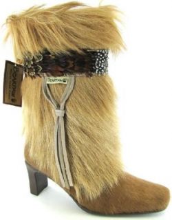 Bearpaw Women's Mukluk Goat Fur Boot   Style 488 Mika (7, Chestnut) Shoes