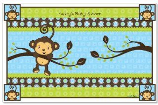 Monkey Boy   Baby Shower Personalized Placemats Toys & Games