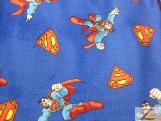 SUPER HERO PRINT POLAR FLEECE FABRIC   Superman Symbols   60" SOLD BY THE YARD (473)