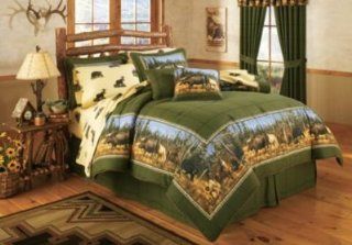 Cabela's Grand River Lodge Hautman Big Game Montage 10 Piece E Z Set   Comforter Sets