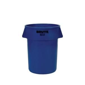 Rubbermaid Commercial Products BRUTE 44 gal. Blue Trash Container without Lid FG 2643 BLU