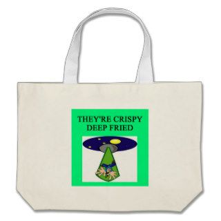 funny ufo alien abduction area 51 joke tote bag