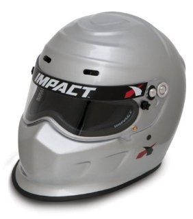 Impact 13099408 Silver Medium Champ Helmet Automotive