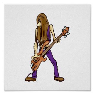 long hair guitar man musician purple.png print