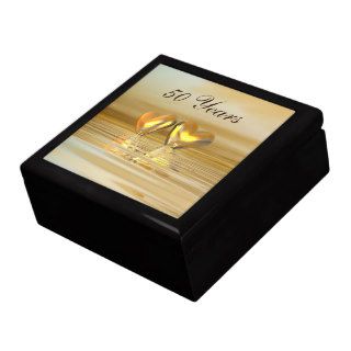 Golden Anniversary Hearts Gift Boxes