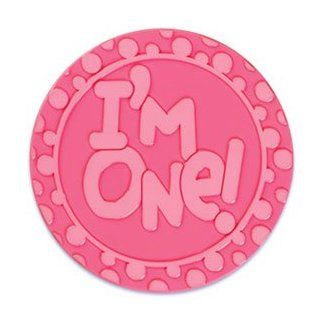 Happy Birthday I'm One {Girly Pink} Plastic Cake Topper Decoration  