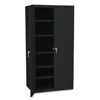 HON SC2472P 36 by 24 by 72 Inch 5 Adjustable Shelves Assembled High Storage Cabinet, Black   Storage Cabinet Office