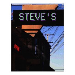 GOOGIE NEON SIGN (w/your name) ~ INVITATION