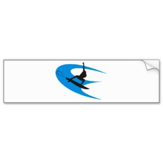 Surfer Design Bumper Stickers